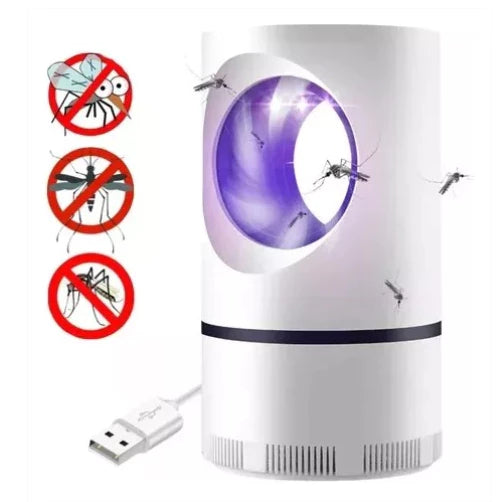 Mosquiteiro Elétrico USB com LED - Armadilha e Repelente para Mosquitos e Insetos