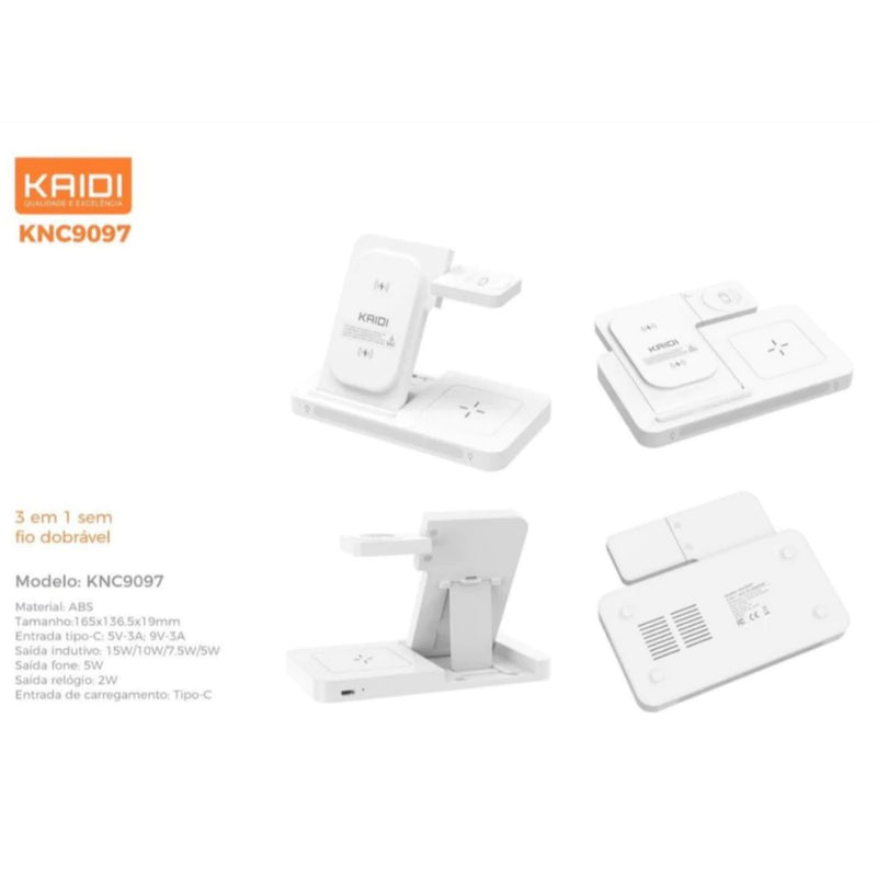 Carregador Smart Hub 3 em 1