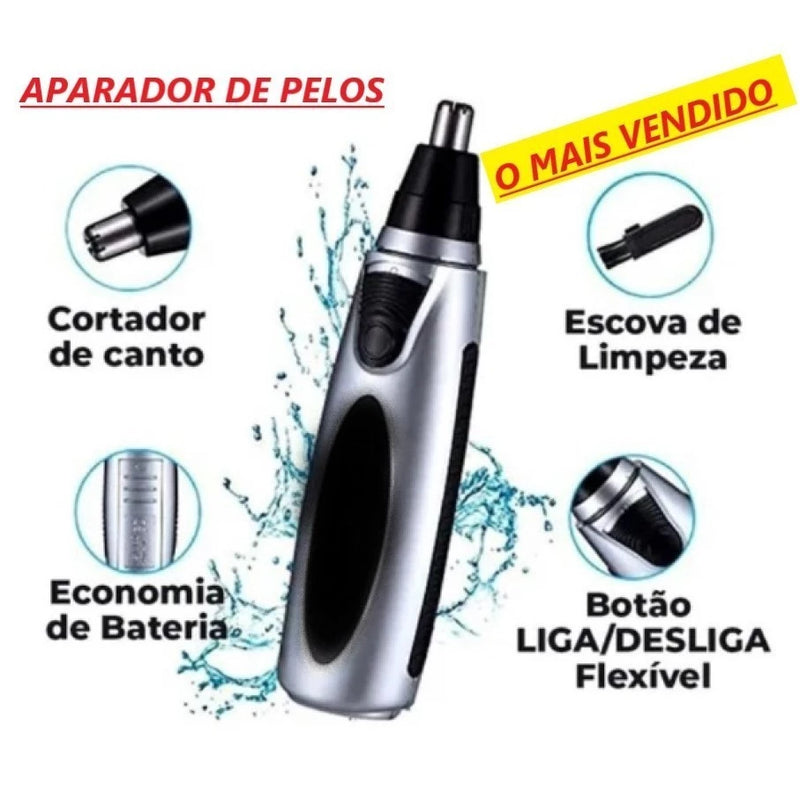 Kit Cuidados Masculinos - Barbeador e Aparador de Pelos com Máquina de Cortar Cabelo Dragão